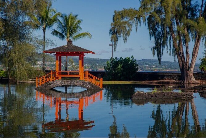 Best of Big Island: Volcanoes, Waterfall, Blacksand Beach & Lunch - Liliʻuokalani Gardens: Edo-style calm with banyan trees and pagodas