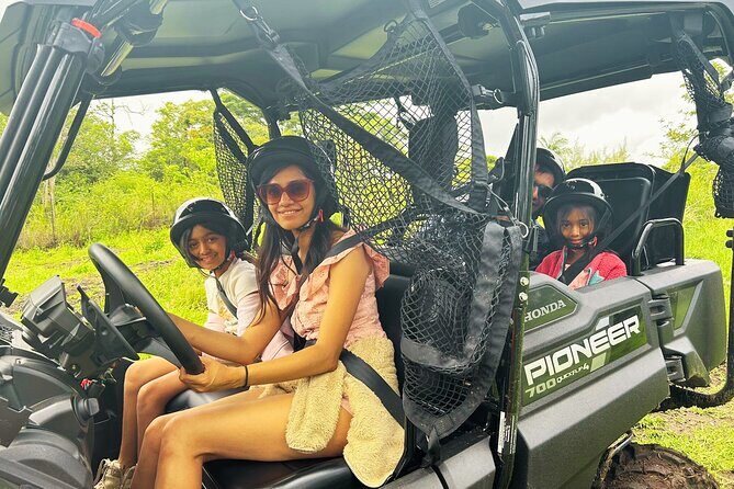 Big Island Family Off Road Farm Adventure at Ohana Ranch - The safety briefing and practice ride: where confidence gets built