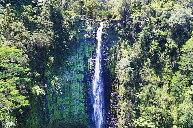 Big Island in a Day-Explore Volcanoes, Waterfalls, Beaches & more - Rainbow Falls in Wailuku River State Park: Rain Mist Rainbows and Lava Caves Nearby