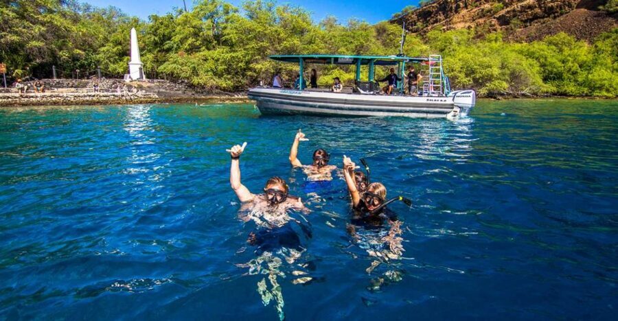 Big Island: Kona Half-Day Boat Tour with Snorkeling & Lunch - Kona half-day by rigid-hull inflatable: Keauhou Bay to the open water