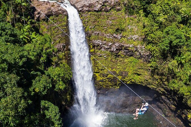 Big Island Zipline Tour Near Akaka Falls (250-ft Waterfall!) - Hawaiian Agriculture Stories and Fruit Stops Between Lines