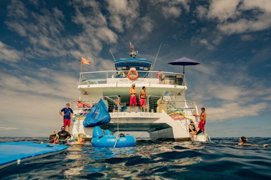 From Hawaii: Eco-Friendly Snorkeling Experience with BBQ - Kailua Pier boarding and the Kona coastline ride out