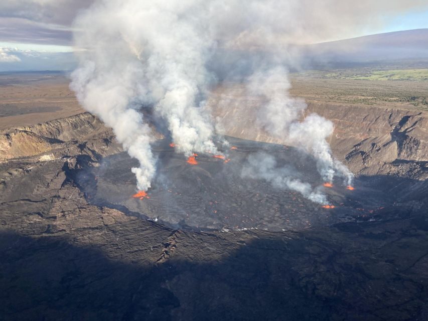 From Kona: Volcano & Waterfall Tour, Small Group - Kilauea Crater and Mauna Loa Views at Volcanoes National Park