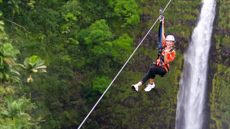 Hawaii: Big Island Hilo Zipline Tour - Where this Hilo zipline tour really shines: farm + waterfall + ocean views