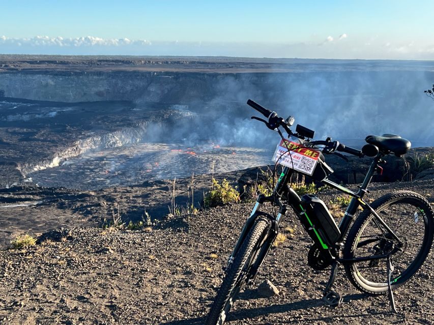 Hawaii: Volcanoes National Park E-Bike Rental and GPS Audio - Bike Volcano setup: parking, helmets, and the quick safety reset