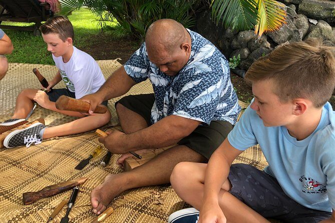 Polynesian Cultural Carving Experience in Kona - Meet Mani and the 4th Generation Carver Lineage