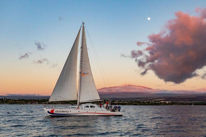 Sunset Cruise with the Whales on our Sailing Catamaran - Kohala Coast sunset with humpbacks: what the experience really feels like