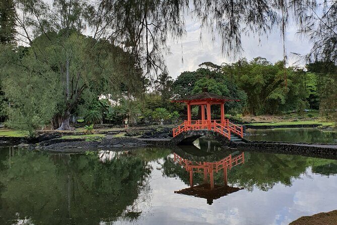 Volcano National Park and Rainbow Fall in Hilo, Hawaii - Hilo Bayfront Beach Park and the plantation-era side of town