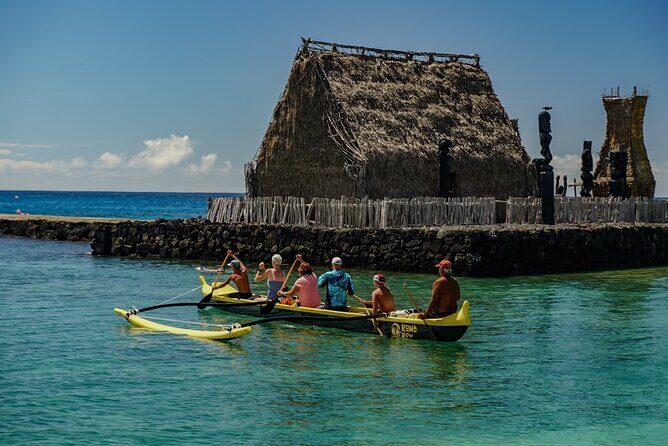 Wa'a Rides and Charters - Hawaiian Outrigger Canoe Excursions - Kailua-Kona from the water: rowing where the ocean activity lives