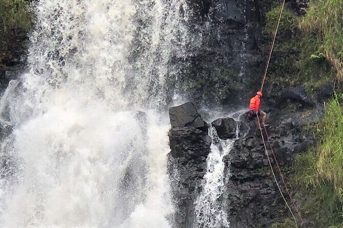 Waterfall Rappelling at Kulaniapia Falls: 120 Foot Drop, 15 Minutes from Hilo - Stop 1 at Kulaniapia Falls: Trails, Water Sports, and Waiting for Your Turn